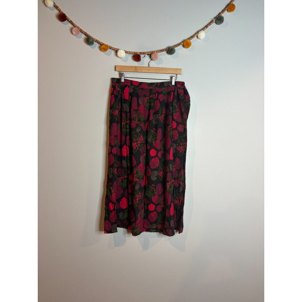 Vtg Orvis patterned colorful midi skirt